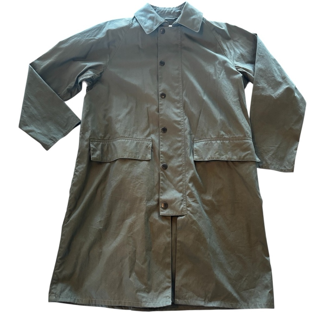 Barbour White Label Casual Urban Trench Jacket,size 38,Olive/Sage Green,Modern